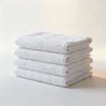100% Cotton White Bath Towel – 60 x 30 Inches - Image 3