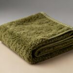 100% Cotton Olive Green Bath Towel – 60 x 30 Inches - Image 2