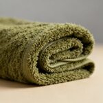 100% Cotton Olive Green Bath Towel – 60 x 30 Inches - Image 3