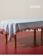 Striped Trim Tablecloth