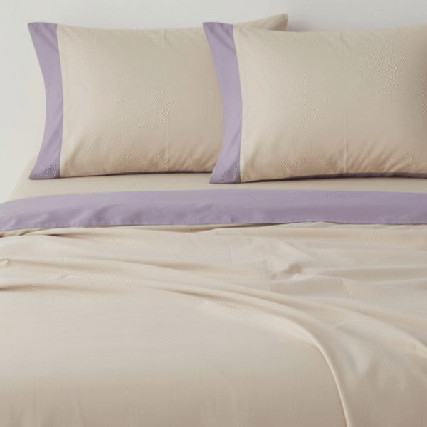 Out and above Collection - Purple and Light beige